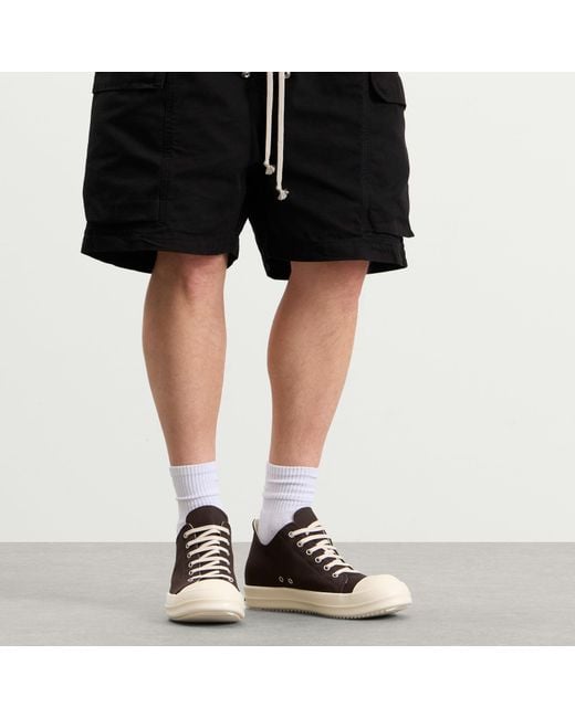 Rick Owens Brown Low Sneaks for men