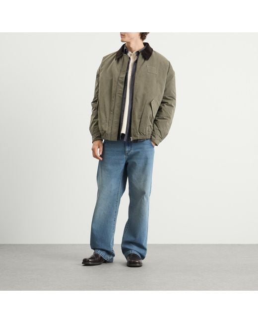 le PERE Green Blouson Jacket for men