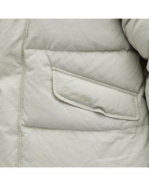 DUNST Gray Hooded Volume Goose Down Jacket