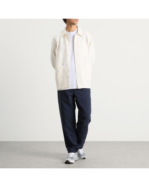 Norse Projects Natural Julian Cotton Linen Overshirt for men