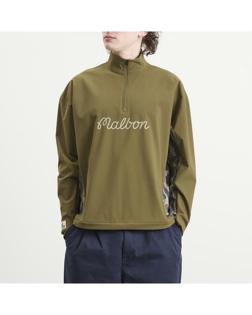 Malbon Green Tour Divot Camo Performance Shell Jacket for men