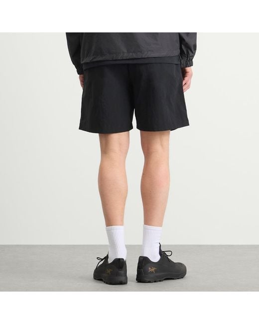 Goldwin Black Nylon Shorts for men
