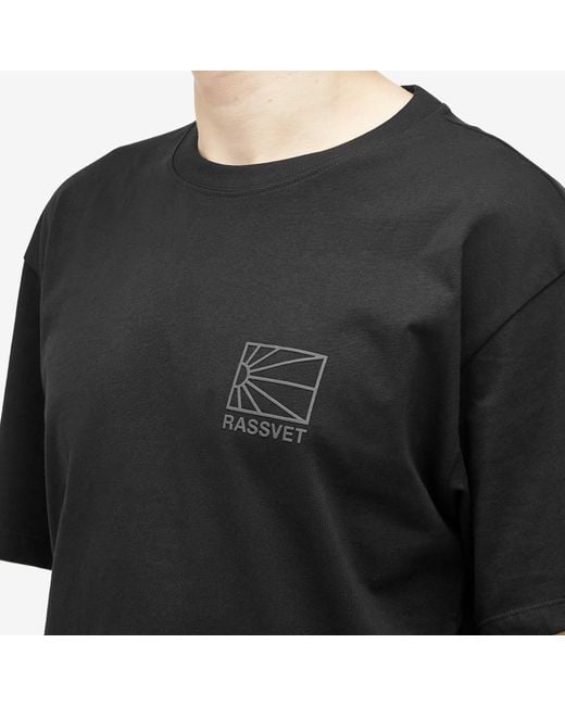 Rassvet (PACCBET) Black Mini Logo T-Shirt for men