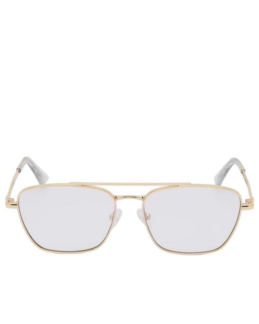 Le Specs White Diametric Light Glasses