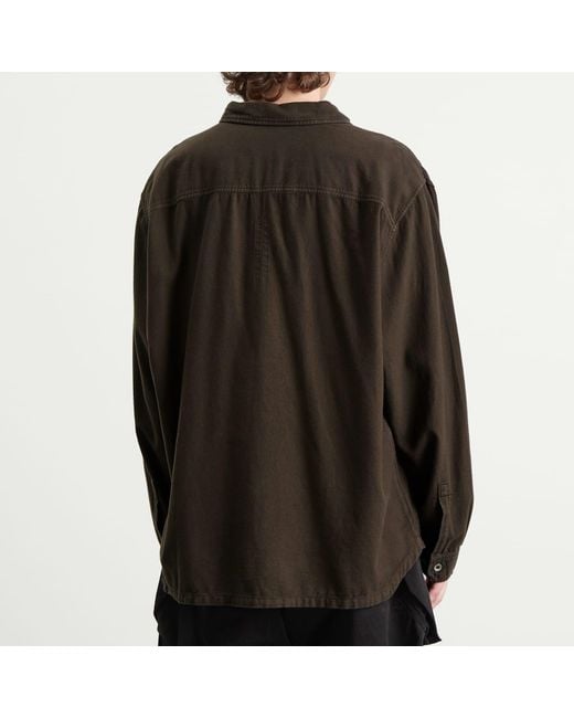 Rick Owens Brown Jumbo Overshirt for men
