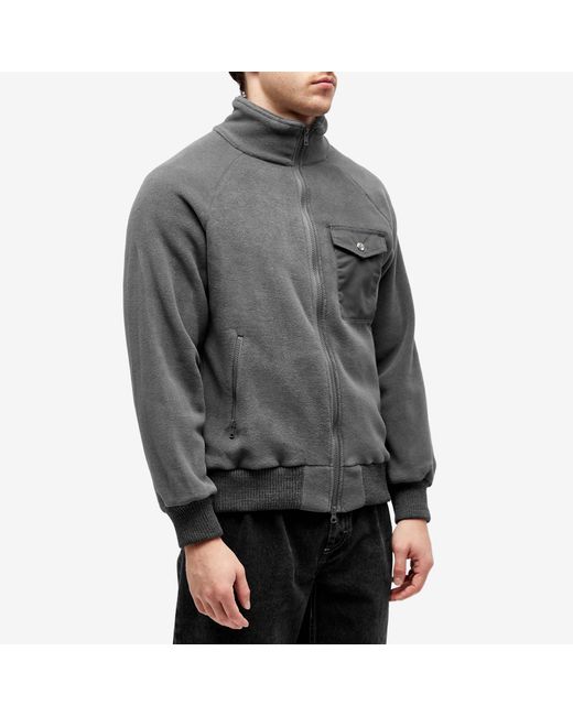 Battenwear Gray Warm Up Fleece Jacket for men