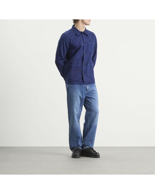 Nudie Jeans Blue Nudie Barney Worker Jacket for men