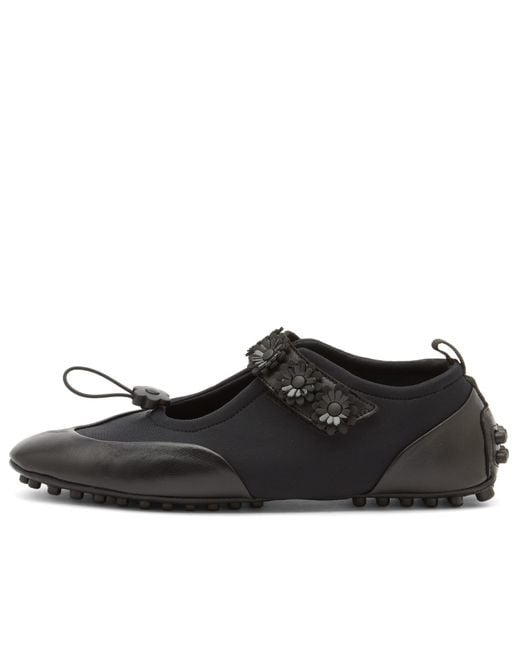 CECILIE BAHNSEN Black Bess Mary Jane Flat Pump