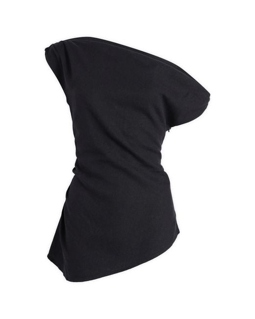 Tala Black Soft Linen Top