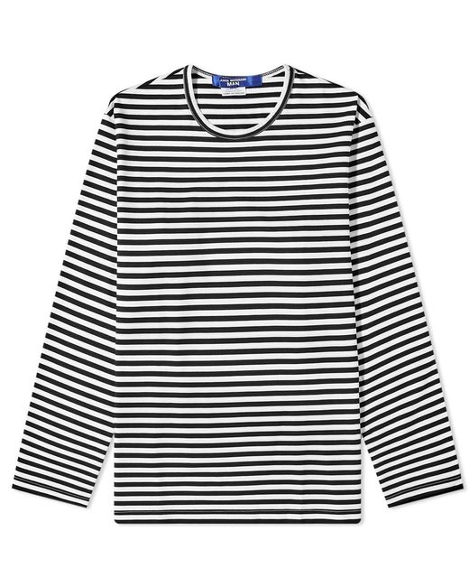 Junya Watanabe Long Sleeve Stripe T-shirt in Blue for Men | Lyst