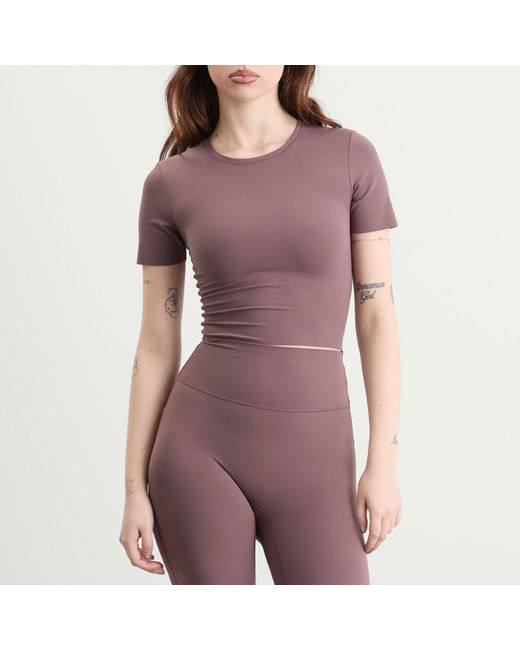 Nike Purple Zenvy Dri-Fit Short Sleeve T-Shirt