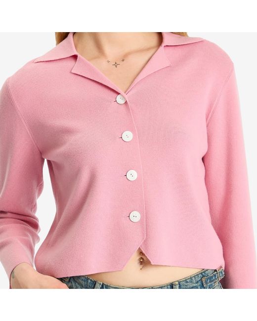 Rixo Pink Aara Cardigan