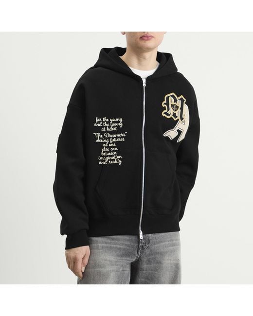 Amiri Black Sweatshirt With Patches for men