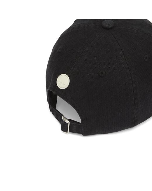 Folk Black Herringbone Cap for men