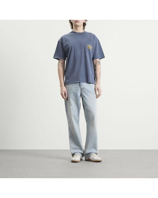 Represent Blue Kick Flare Denim Jeans for men