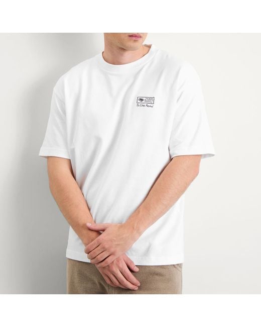 Percival White Ex Libris Oversized T-Shirt for men