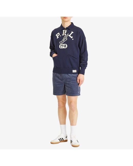 スウェット・トレーナー Polo Ralph Lauren PRL Run Club Half Zip Sweatshirt Polo Ralph Lauren Prl Run Club Half Zip Sweatshirt in Blue