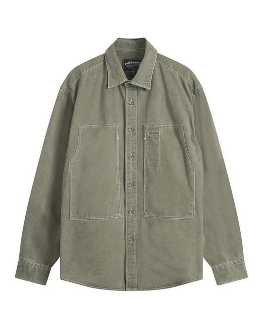 FRIZMWORKS Green Carpenter Pocket Work Shirt for men