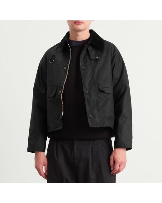 Barbour waxed SL Spey ブラック L AW17 Barbour Men's SL Spey Wax Jacket in Black Barbour