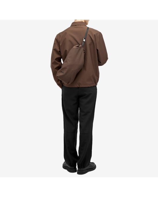 GR10K Brown 3L Microgrid Shoulder Bag for men