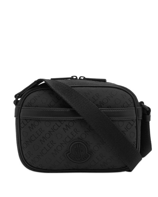 Moncler Black Tech Crossbody Bag for men