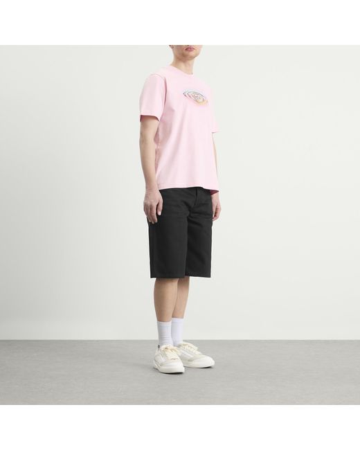Casablanca Pink Glass Logo Classic T-Shirt for men