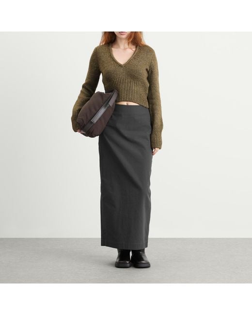 Our Legacy Green Sharp V-Neck Jumper