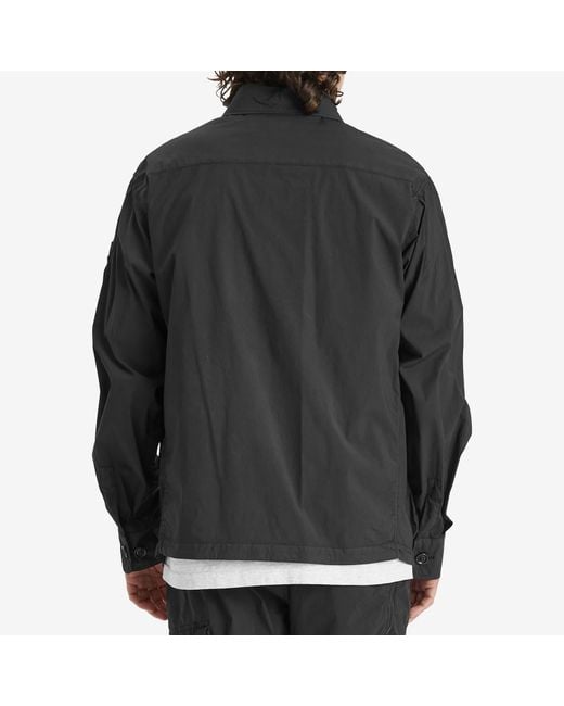 C.P. Company Multi Pocket Shirt Jacket in Black for Men | Lyst
