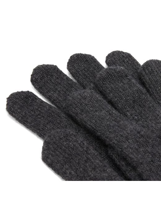 Max Mara Black Knit Gloves