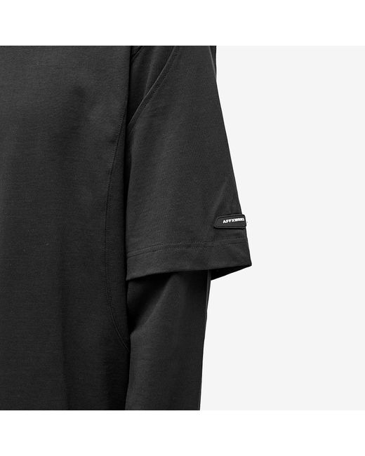 AFFXWRKS Gray Dual Sleeve T-Shirt for men