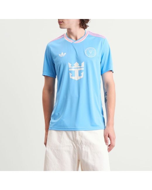 Adidas Blue Inter Miami Cf 2025 3Rd Jersey Top for men