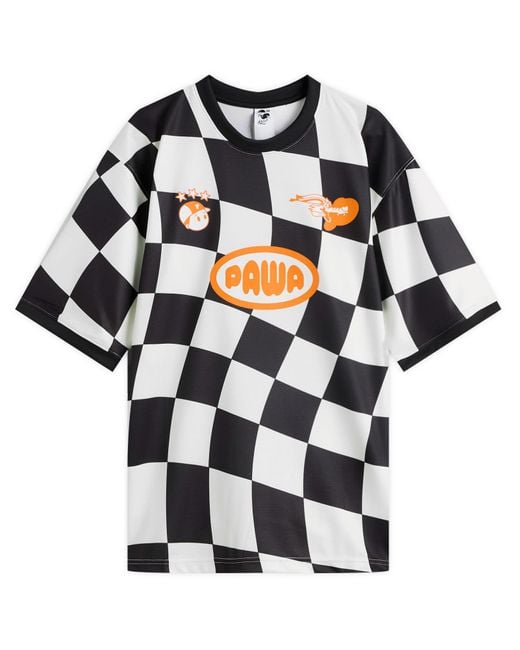 Pawa Speed Sports Black Racing Football Shirt for men