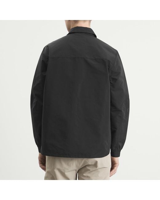 Purple Mountain Observatory Black Climate Shirt Jacket for men
