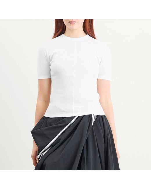 Y-3 White Fitted Top