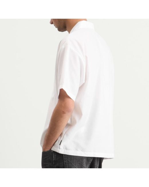 Neighborhood White Solid Hawaiian Shirt for men