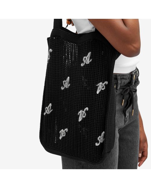 Axel Arigato Black A Grid Shopper Bag