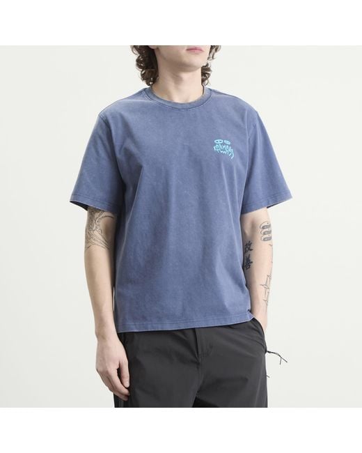 KARMA8A Blue Washed T-Shirt for men