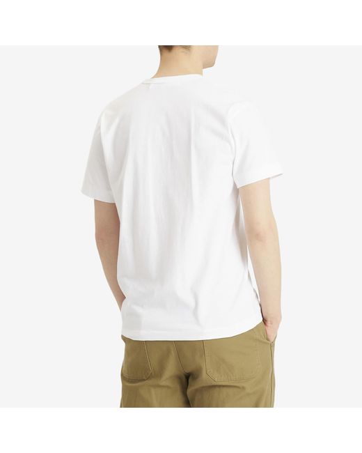 COMME DES GARÇONS PLAY White Studded Heart T-Shirt for men