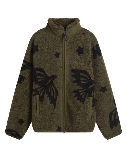 Pendleton Green Jacquard Fleece Jacket for men