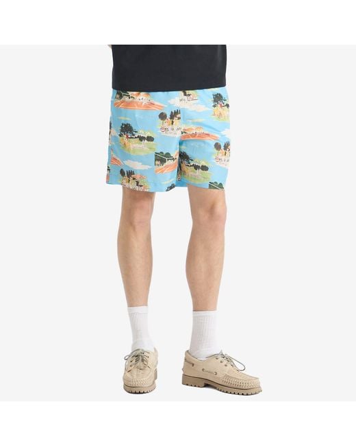 Drole de Monsieur Blue Beach Shorts for men