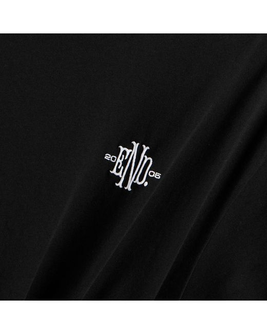 END. Black Monogram T-Shirt