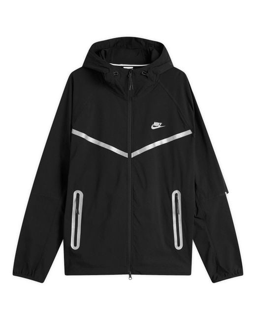 Nike Black Tech Woven Track Top for men