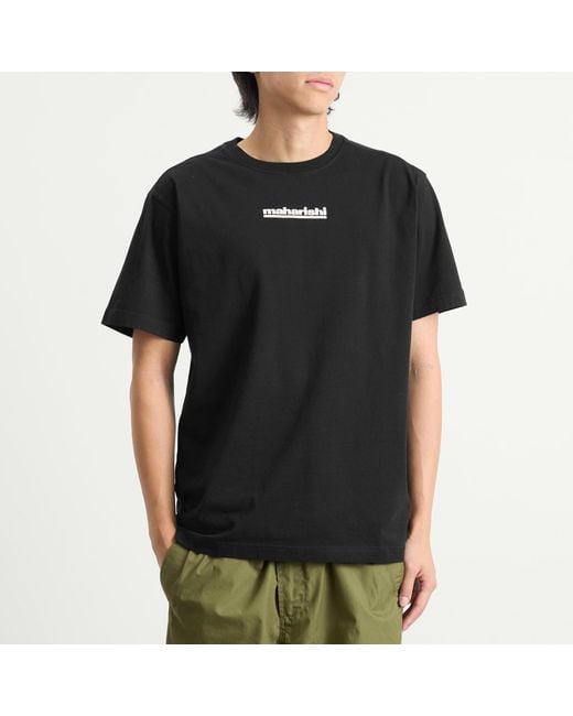 Maharishi Black Maha-Paizhi Sashiko T-Shirt for men
