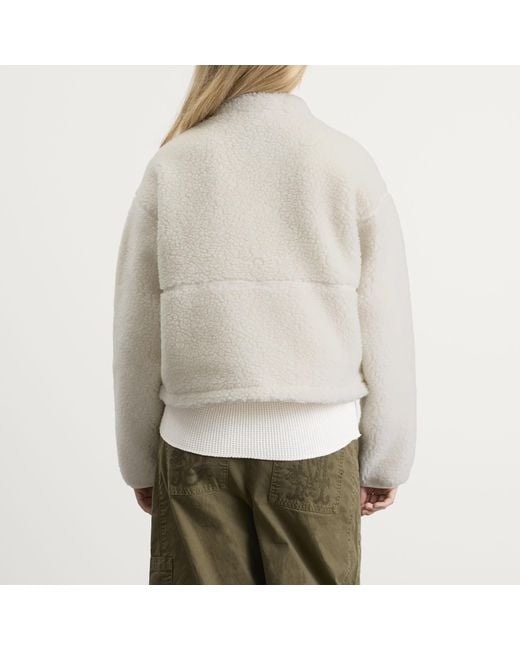 The North Face White Extreme Pile 2 Full Zip Jacket