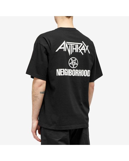 Neighborhood Black Anthrax Judge Death T-Shirt for men