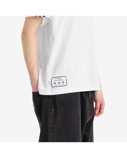 Adidas White Real Madrid Icon Jersey for men