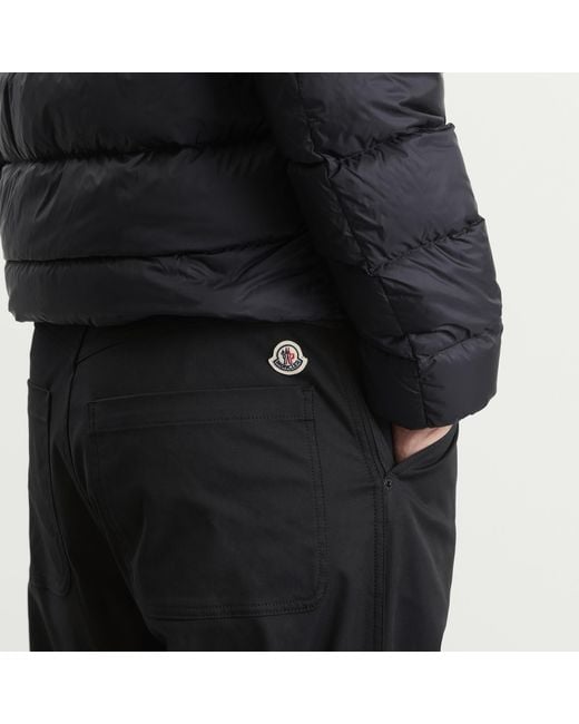 Moncler Blue Gabardine Cotton Trousers for men