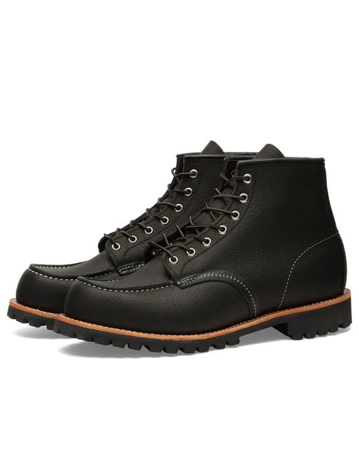 Red Wing Black 8-Inch Roughneck Boot for men
