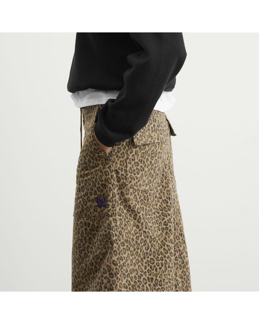 Needles Brown String Fatigue Skirt
