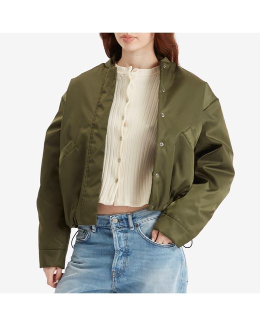 Kassl Green Short Bomber Jacket